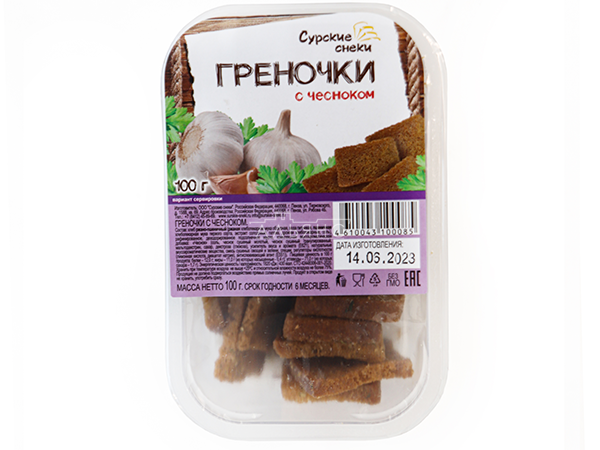 Сурские гренки с Чесноком (100 гр) в Таганроге