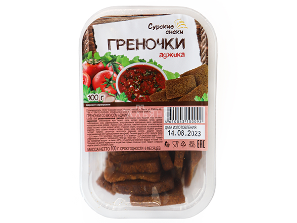 Сурские гренки с Аджикой (100 гр) в Таганроге