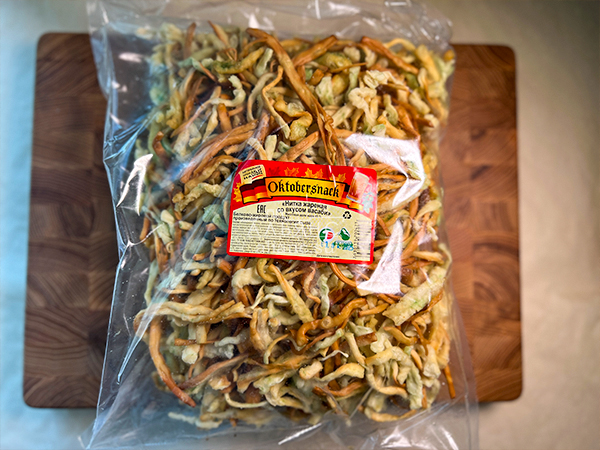Нитка ЖАРЕНАЯ "Васаби" Oktobersnack 1 кг (сырный продукт) в Таганроге