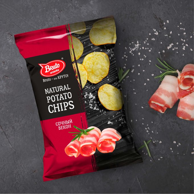 Картофель «Бруто» со вкусом бекона 130 гр. в Таганроге