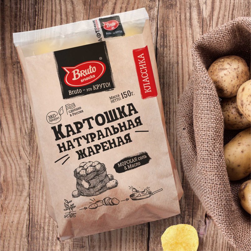 Картофель «Бруто» с солью 130 гр. в Таганроге