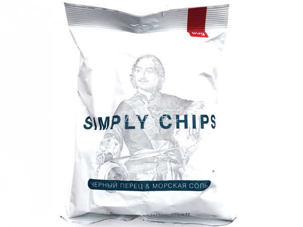 Картофельные чипсы "Simple chips" Морская соль и черный перец 80 гр. в Таганроге